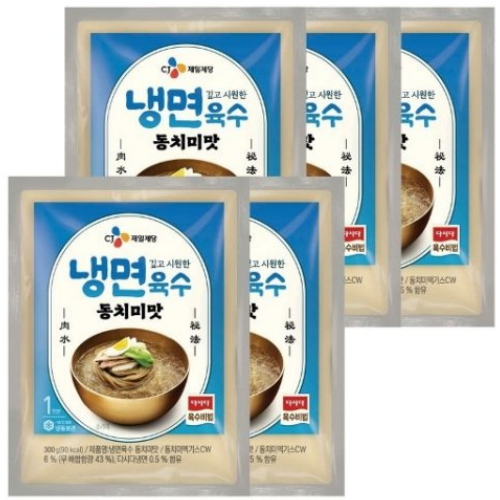 CJ제일제당 냉면육수 동치미맛 300g (5개)_이미지