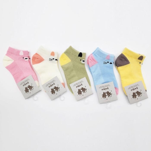 셀러허브 유아동 아동양말 고양이 5켤레묶음 USY-3018