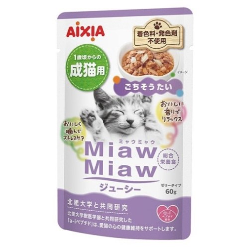 아이시아 먀우먀우 쥬시 맛있는 도미 파우치 MJ-11 60g