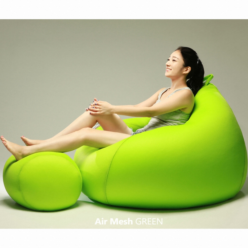 보니타 C307 초대형 코쿤 에어메쉬 빈백 1인용 (스툴별도)