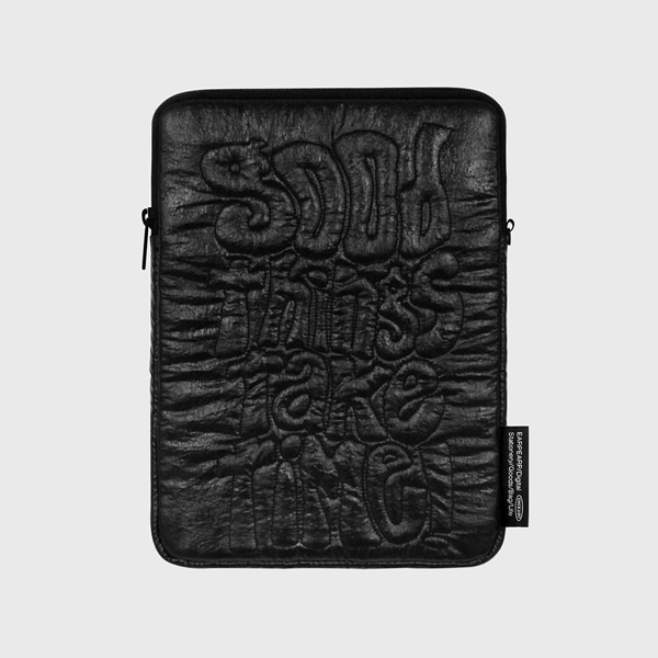 GOOD THINGS TAKE TIME-BLACK 아이패드 파우치 11인치형