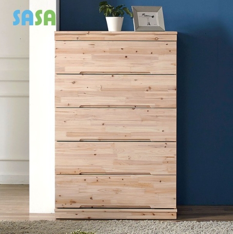 사사가구 피톤즈 삼나무 원목 5단 서랍장 900