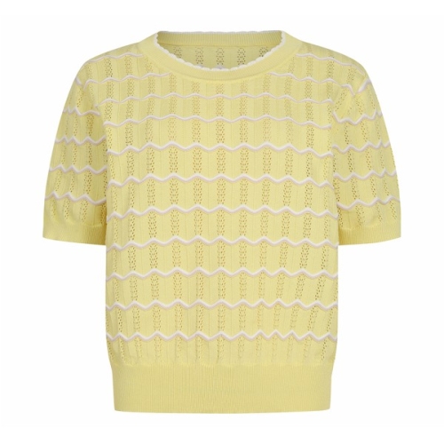 펀칭 반팔 니트 AX07KP22M_이미지