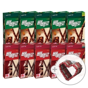 초코 빼빼로 46g(5개) + 아몬드 빼빼로 32g(5개)