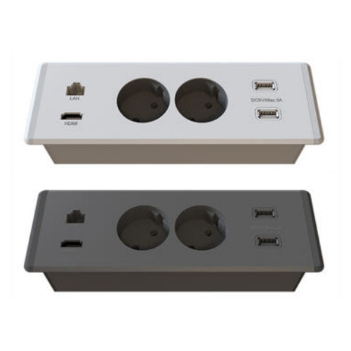 2구 LAN USB HDMI 빌트인 콘센트 BID-2112M