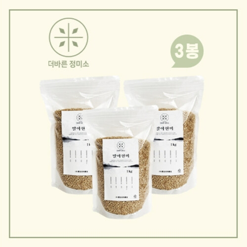 보성특수농산 더바른 정미소 발아현미 1kg (3개)