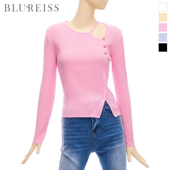 블루레이스 트임포인트슬림줄지니트 B4S1KT2060