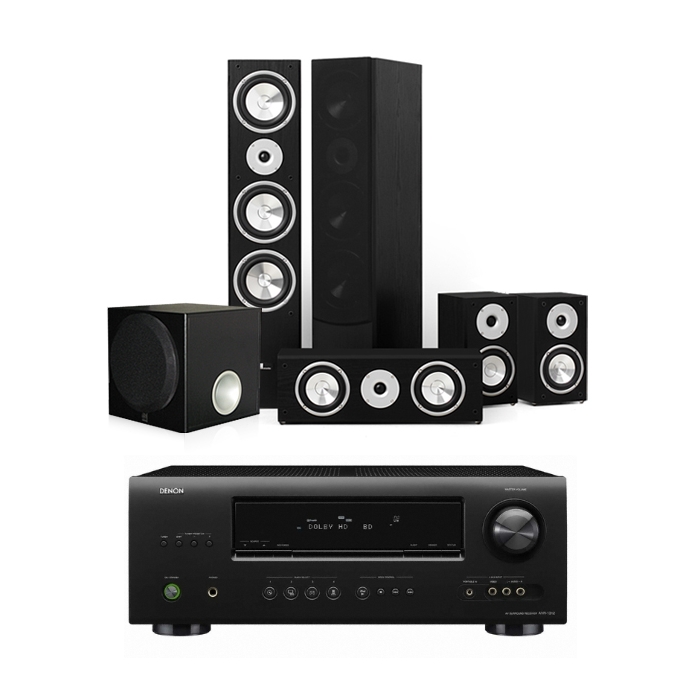 퓨어어쿠스틱스 AV799 5.1채널 + 데논 AV리시버 (AVR-1312, YST-SW012)_이미지