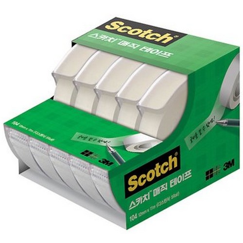 3M 스카치 810 매직 테이프 18mm x 16m (6개)_이미지