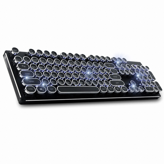 앱코 HACKER K850 알루미늄 레트로 기계식 (백축)