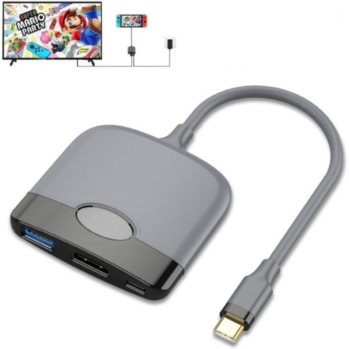 닌텐도 Vention USB C타입-HDMI2.0 어댑터 맥북 아이패드 프로 에어 화웨이 USB 3.0 허브 PD100W 독 스플.._이미지