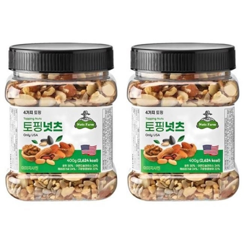 넛츠팜 토핑넛츠 믹스넛 400g (2개)_이미지