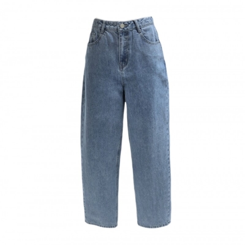  플라스틱아일랜드 여성 배기핏 데님 팬츠 PS7DP203