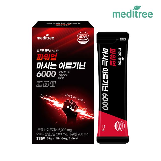  메디트리 파워업 마시는 아르기닌 6000 14포 [6개]