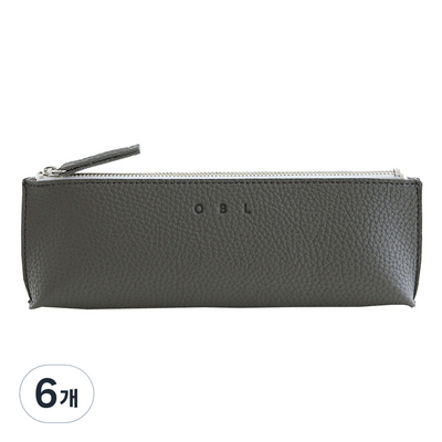 오뷰티풀 OBL 플레인 레더 펜슬케이스 (6개)_이미지