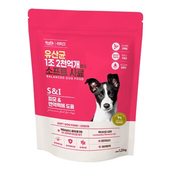 라피끄 유산균 1조 2천억개 품은 소프트 사료 S&I 1.2kg