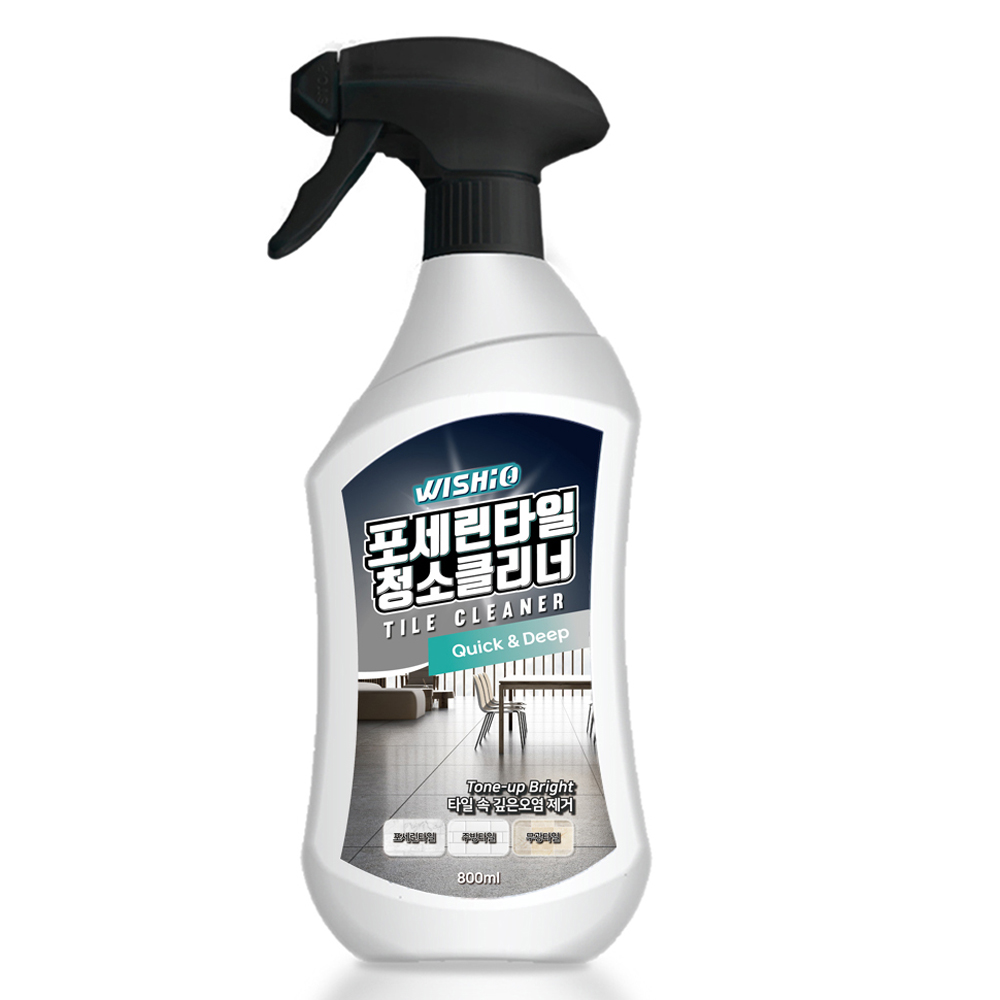 힐링클린 위시오 포세린타일 청소클리너 800ml (6개)_이미지