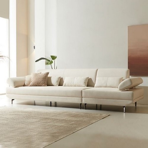 현대의료기 포그니처 베르디 패브릭 4.5인 흙소파 MS (스프링자수정황토숯볼)_이미지