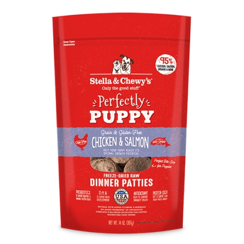 스텔라앤츄이스 독 디너패티 치킨&연어 397g (1개)