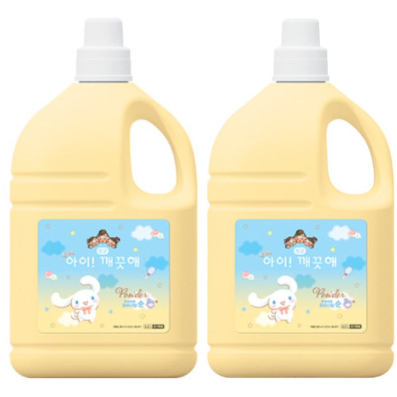 아이깨끗해 시나모롤 핸드워시 파우더향 리필 4.5L (2개)_이미지