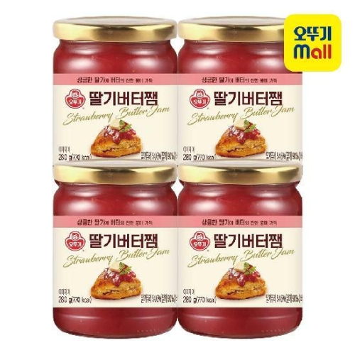오뚜기 딸기버터잼 280g (4개)_이미지