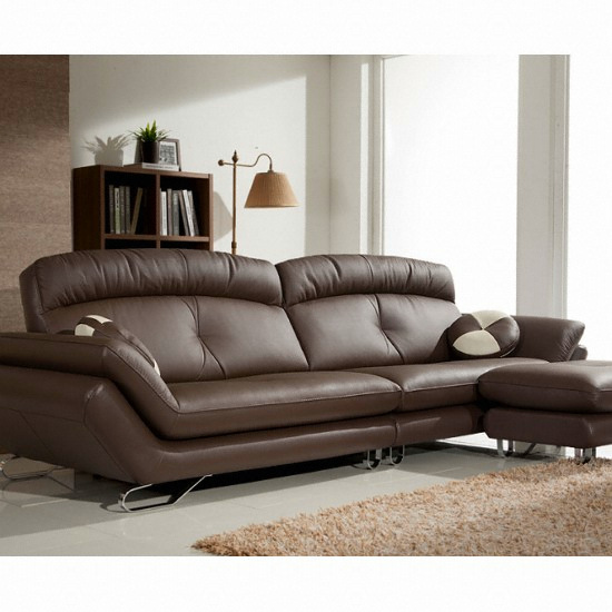 노송가구 아르아 천연통가죽 소파 4인용 (스툴포함)_이미지