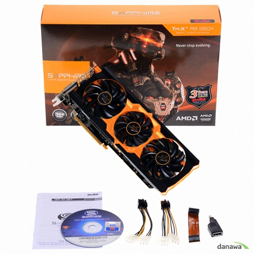 SAPPHIRE 라데온 R9 280X Tri-X D5 3GB V2_이미지