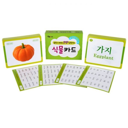 푸른아이 놀면서 배우는 PP 낱말카드 (식물)