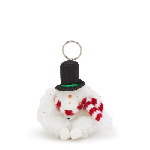 키플링 스노우맨 몽키 인형 키링 KI6960 Snowman White_이미지