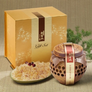 산삼배양근담은꿀세트 명품  도자기 400g 단품 산삼배양근담은꿀세트 명품  도자기 400g