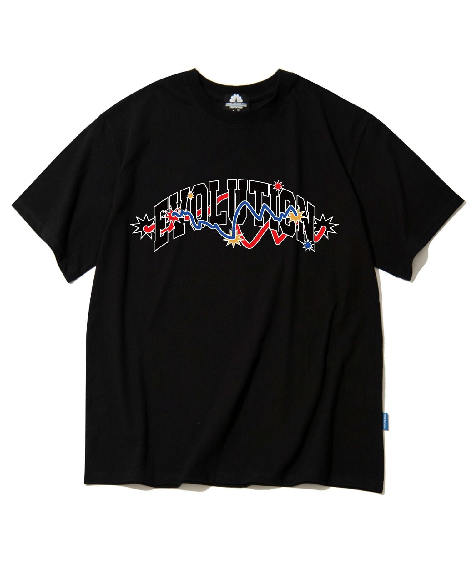  트립션 EVOLUTION VARSITY GRAPHIC 티셔츠 블랙 3419755 TRIP23TSBLK019
