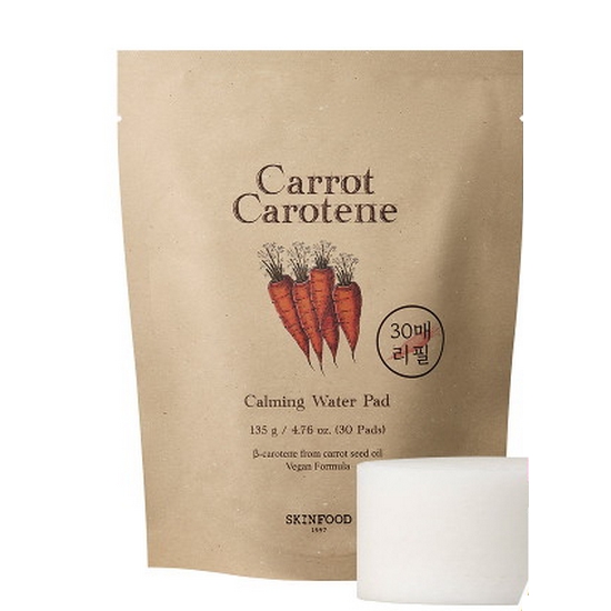 스킨푸드 캐롯 카로틴 카밍 워터 패드 30매 (리필2개)_이미지