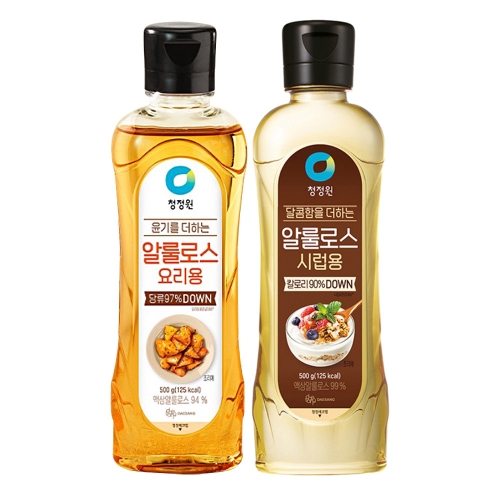 청정원 알룰로스 시럽용 500ml + 요리용 500ml (2개)_이미지