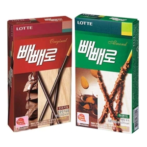 초코 빼빼로 46g(10개) + 아몬드 빼빼로 32g(10개)
