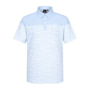 Superior 남성 투톤 프린트 티셔츠 라이트 블루 IM0EKS21041_이미지