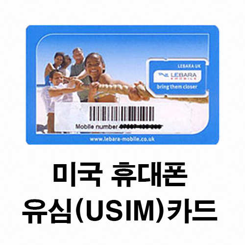 미국 휴대폰 유심(USIM)카드_이미지