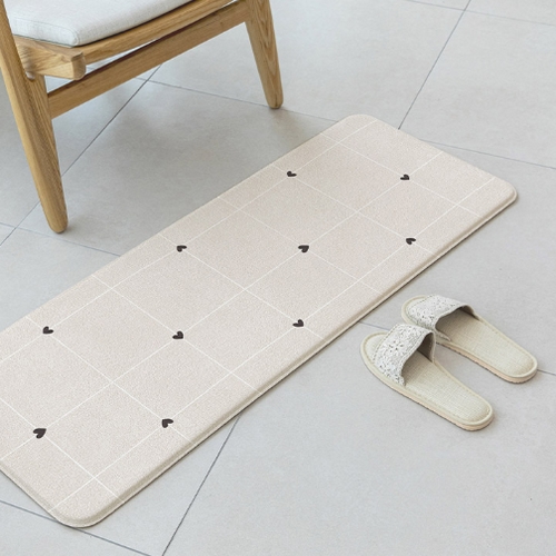 파크론 러브체크 주방매트 (대, 120x44cm)