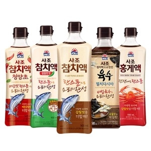사조해표 사조 참치액 500ml 칼칼한맛 청양초 홍게액 꽃게액 프리미엄 멸치다시마 육수 액젓_이미지