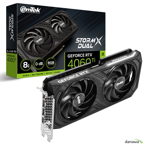 이엠텍 지포스 RTX 4060 Ti STORM X Dual D6 8GB