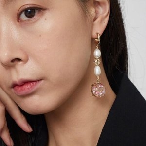 매드팩토리  Pearl Long Gemstone Earring  6460814