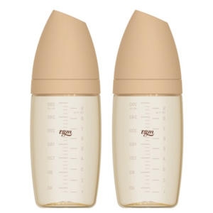 티지엠 PPSU 밀알 젖병 280ml (노꼭지) (2개)