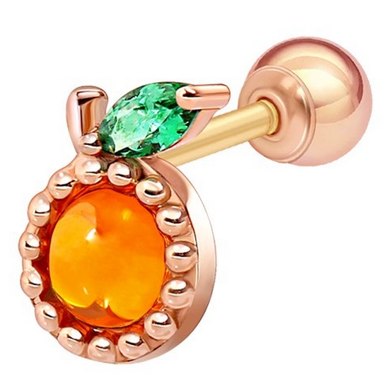 골드팡 14k 새콤달콤오렌지 피어싱