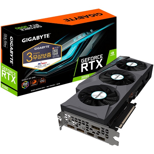 GIGABYTE 지포스 RTX 3090 EAGLE OC D6X 24GB 피씨디렉트
