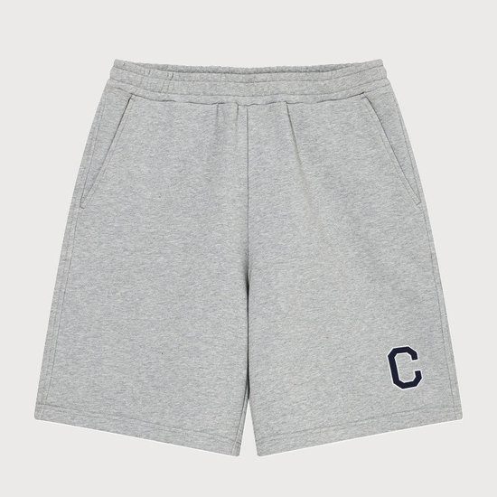 커버낫 C 로고 레귤러 스웻 쇼츠 멜란지 그레이 CO2602S