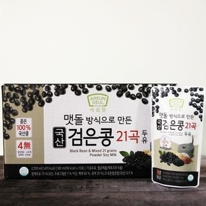 논산딸기랜드 아름뜰 국산 검은콩 21곡 두유 180ml_이미지