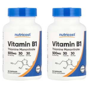 뉴트리코스트 비타민B1 500mg 30캡슐 (2개)