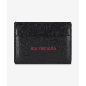 발렌시아가 캐쉬 카드 홀더 블랙 체리 레드 5943092AAOD1065_이미지