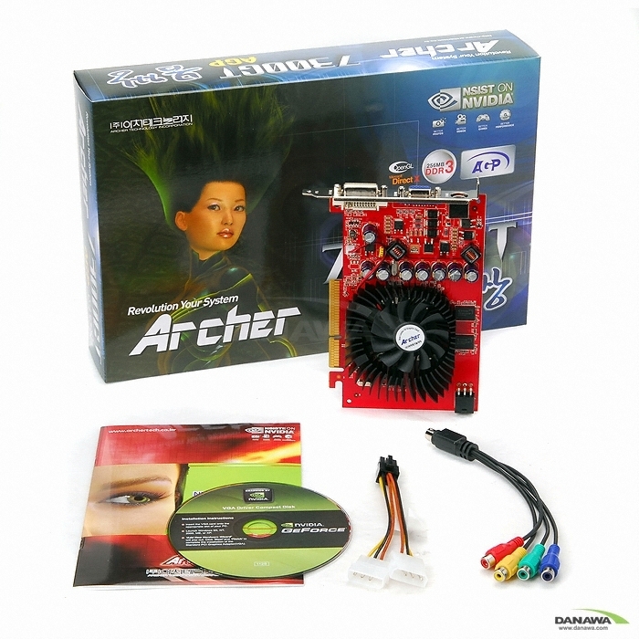 Archer 지포스 7300GT 몸짱 DDR3 256MB AGP_이미지