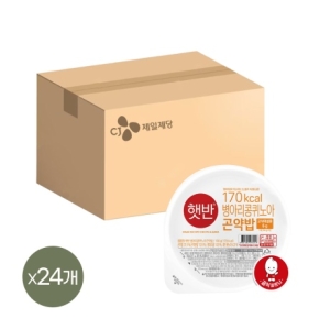 CJ제일제당 햇반 라이스플랜 병아리콩 퀴노아 곤약밥 150g (24개)_이미지