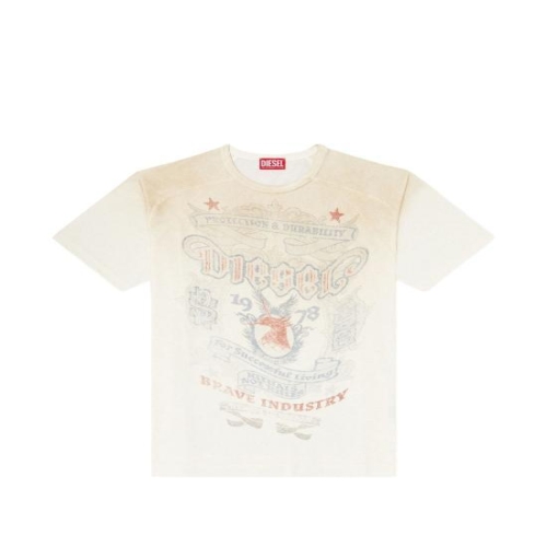 디젤 반팔 티셔츠 A23545 0LJCM1BH Beige